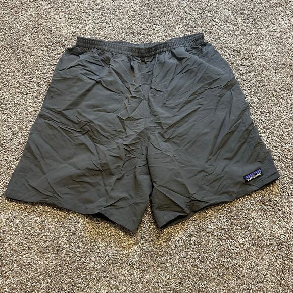 PATAGONIA Men's Baggies Longs 7" Size S In Forge Grey - Picture 4 of 12